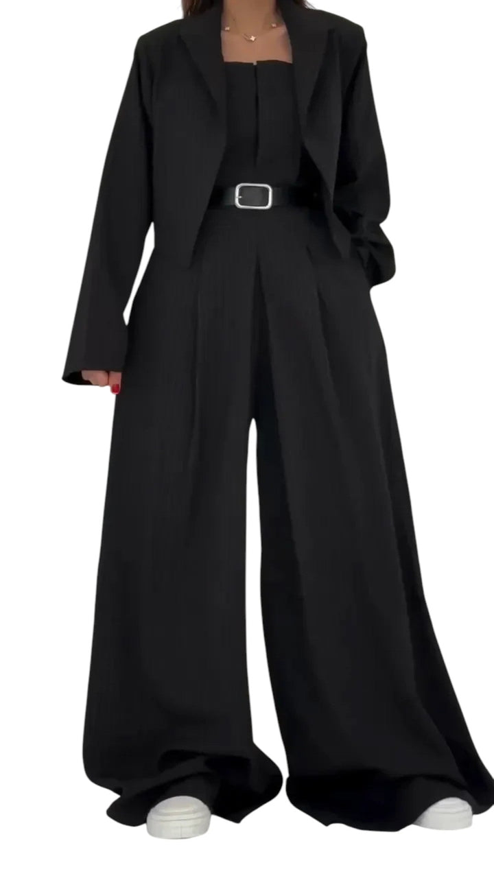 Eclat™ | Moteriškas komplektas bustier + švarkas – Elegantiško ir modernaus stiliaus