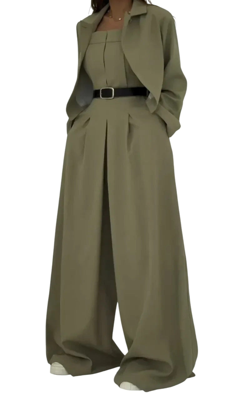 Eclat™ | Moteriškas komplektas bustier + švarkas – Elegantiško ir modernaus stiliaus