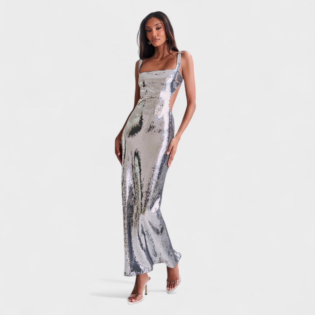 Suknelė „Sparkle Silver“ - Vakarinė versija