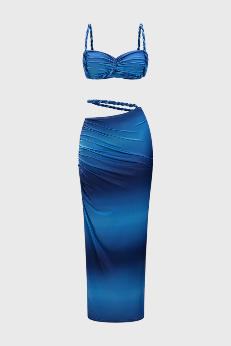 Estela suknelės komplektas be nugaros