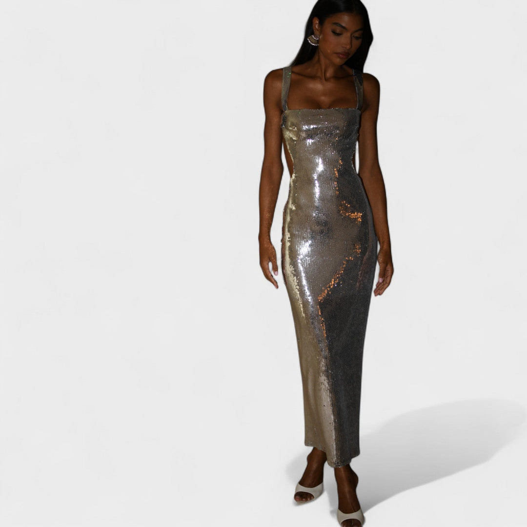 Suknelė „Sparkle Silver“ - Vakarinė versija