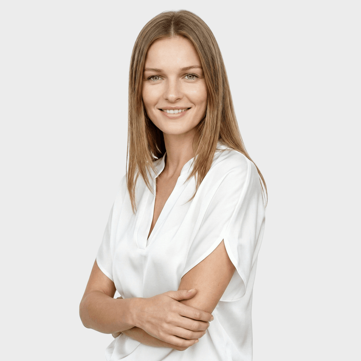 Karolina™ - Marškiniai su drapiruotu dizainu