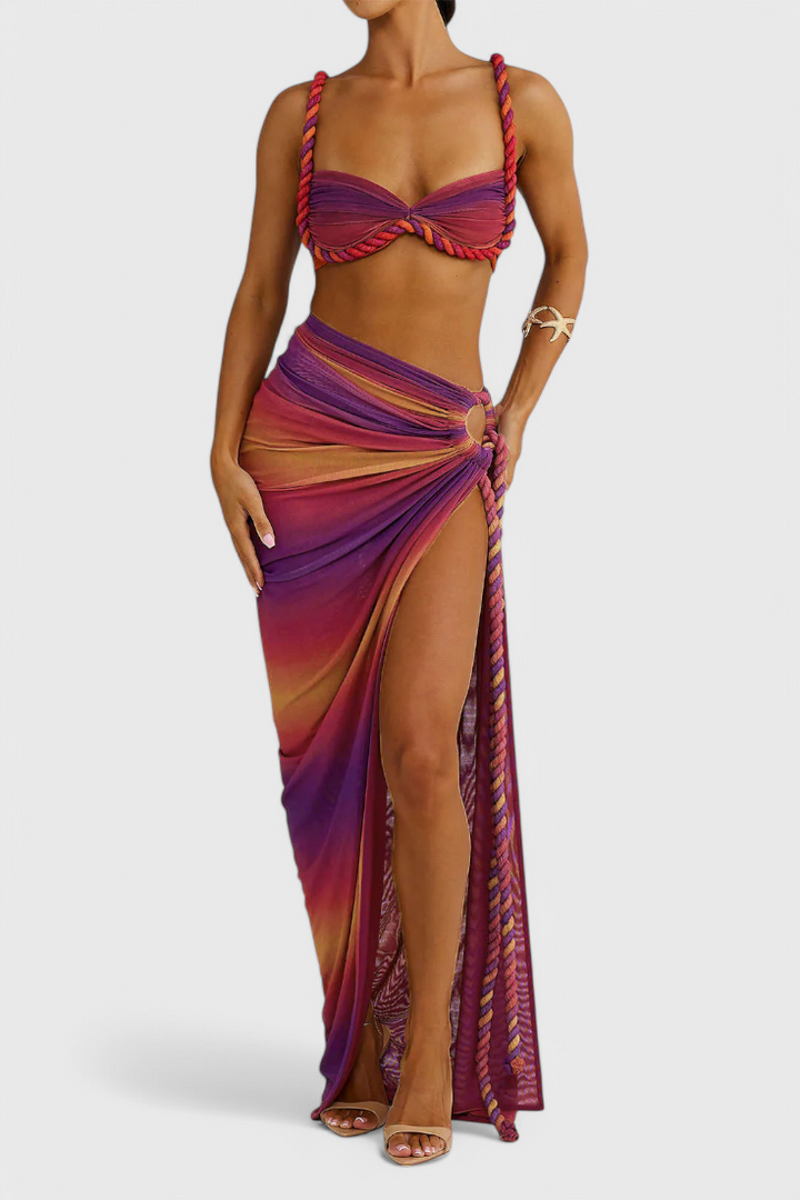 Estela suknelės komplektas be nugaros