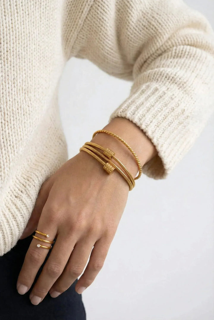 Twister Auksinė Apyrankė