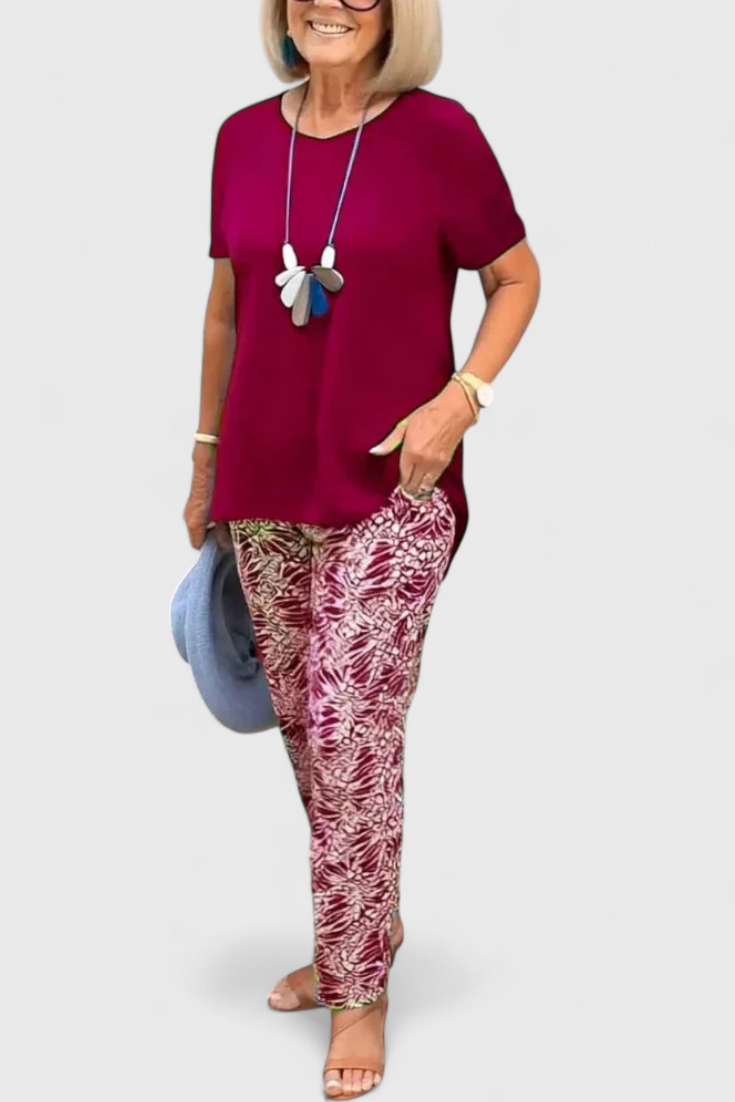 Candelaria Eleganta Dviejų Dalių Komplektas su Struktūrizuotu Kirpimu