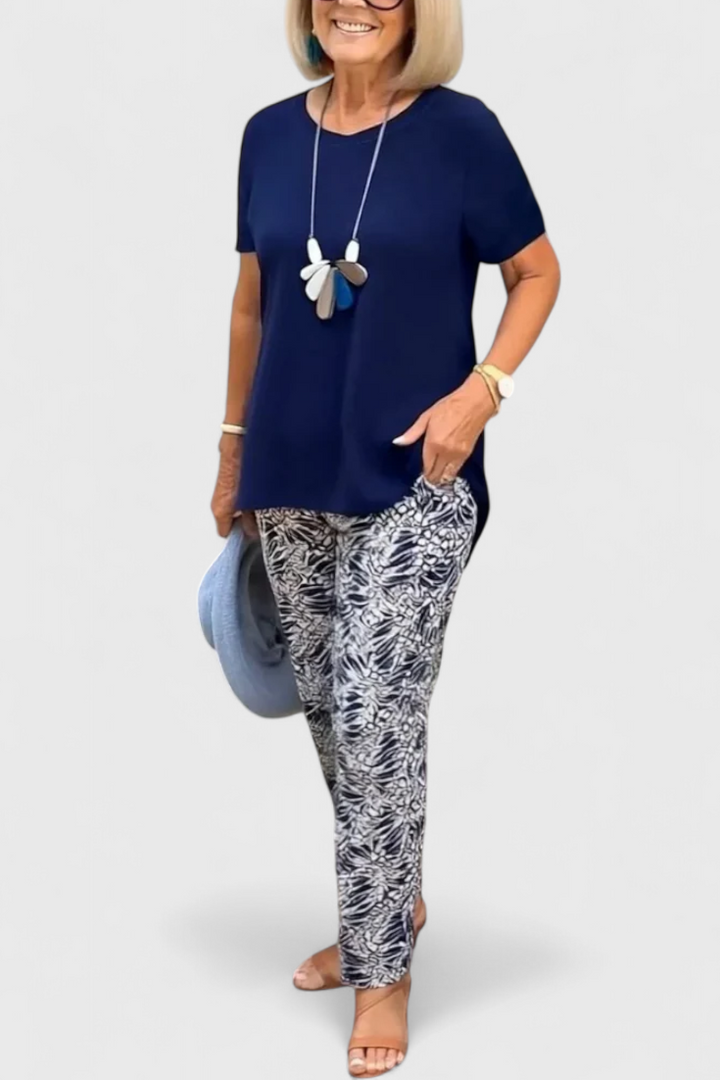 Candelaria Eleganta Dviejų Dalių Komplektas su Struktūrizuotu Kirpimu