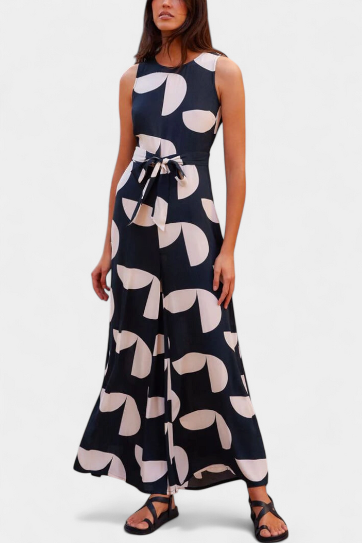 Brooke Mono Laisvas Su Lankstu Juosmeniu ir Platais Kojomis