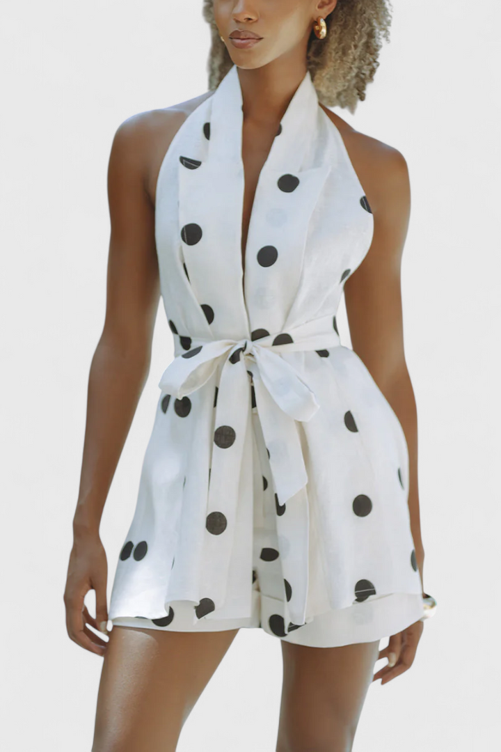 Eshra Halteris Viršus ir Šortai su Juostelėmis