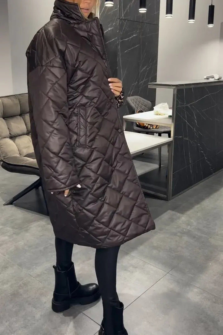 Ofira™ – Apverčiamas paltas su leopardų pamušalu